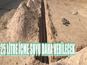 25 LİTRE İÇME SUYU DAHA VERİLECEK