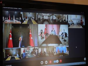 ARI, CUMHURBAŞKANI ERDOĞANIN TOPLANTISINA KATILDI