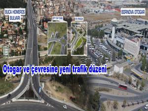 Otogar ve çevresine yeni trafik düzeni