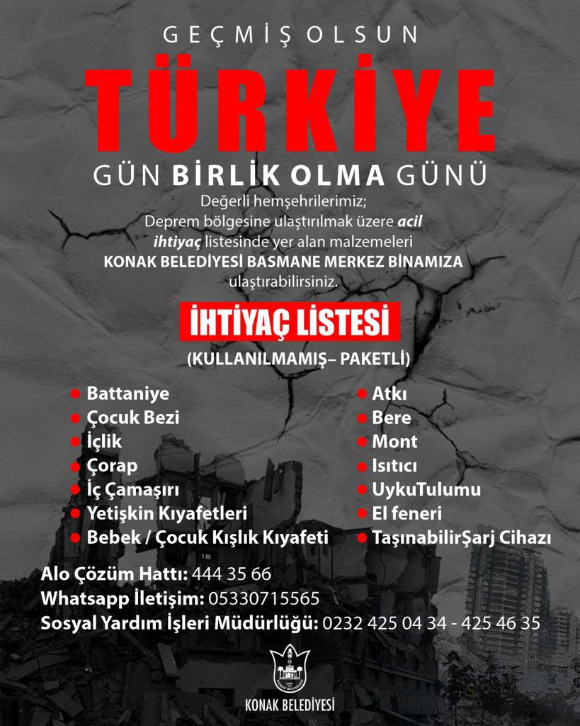 Batur: Geçmiş olsun Türkiye, gün birlik olma günü